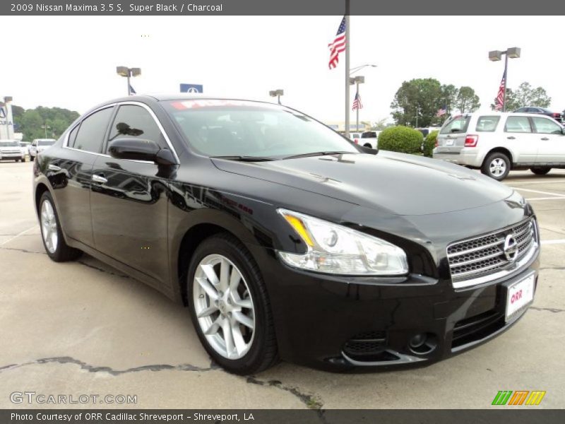Super Black / Charcoal 2009 Nissan Maxima 3.5 S
