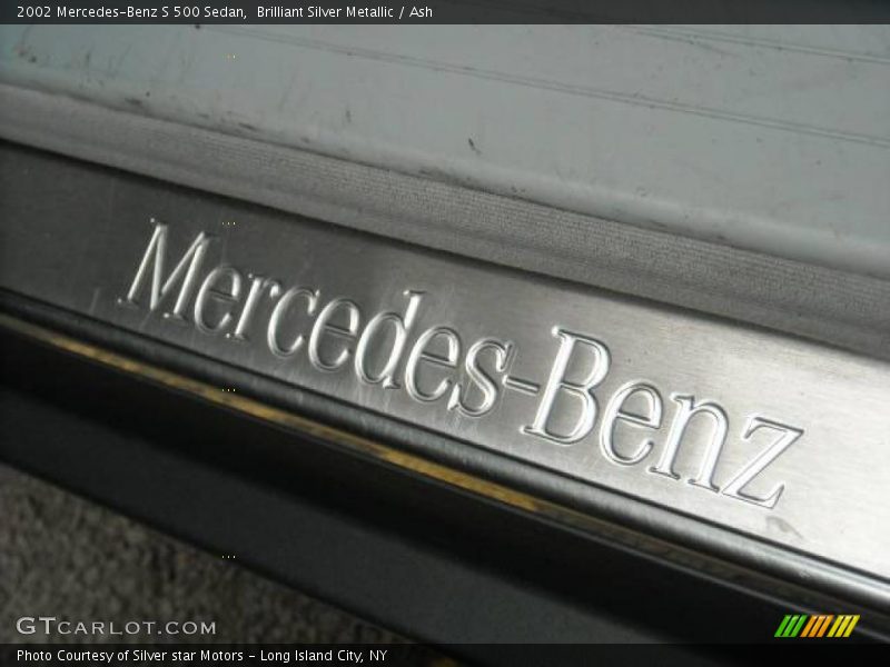 Brilliant Silver Metallic / Ash 2002 Mercedes-Benz S 500 Sedan