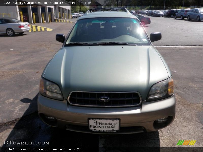 Seamist Green Pearl / Beige 2003 Subaru Outback Wagon