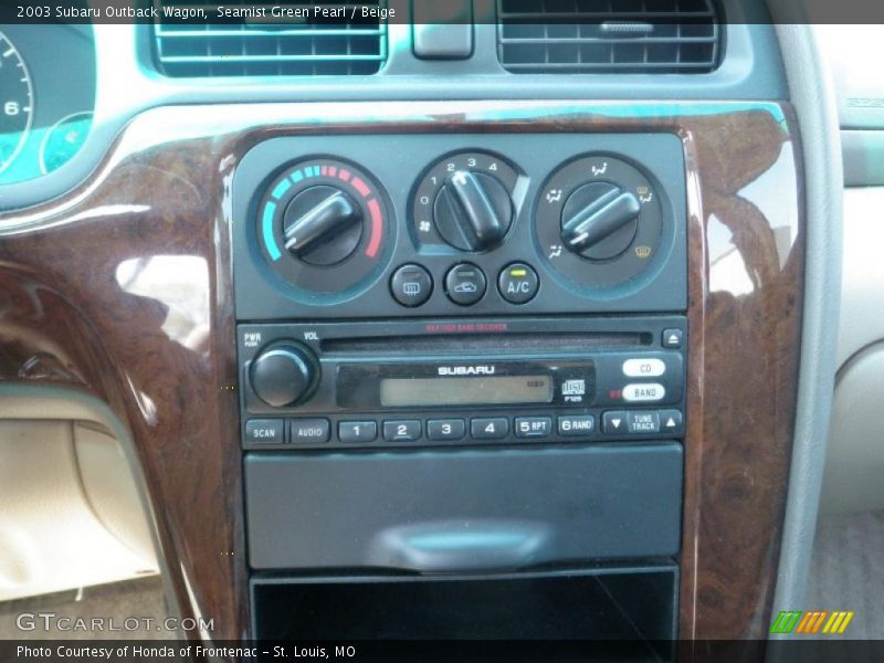 Seamist Green Pearl / Beige 2003 Subaru Outback Wagon