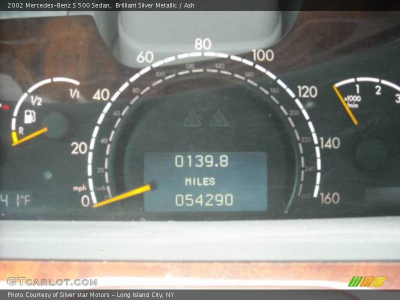 Brilliant Silver Metallic / Ash 2002 Mercedes-Benz S 500 Sedan
