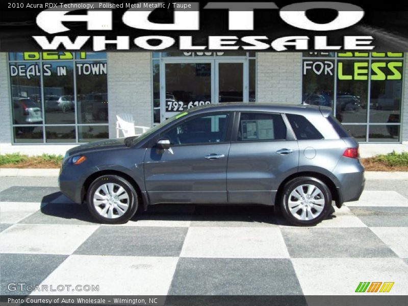 Polished Metal Metallic / Taupe 2010 Acura RDX Technology