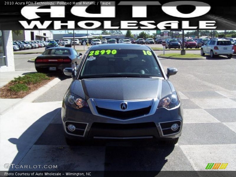 Polished Metal Metallic / Taupe 2010 Acura RDX Technology