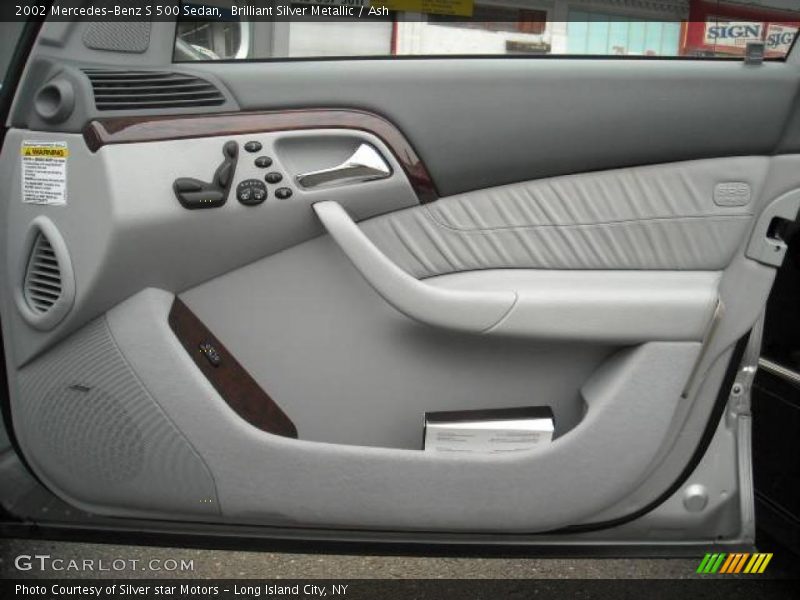 Brilliant Silver Metallic / Ash 2002 Mercedes-Benz S 500 Sedan