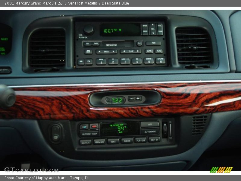 Silver Frost Metallic / Deep Slate Blue 2001 Mercury Grand Marquis LS