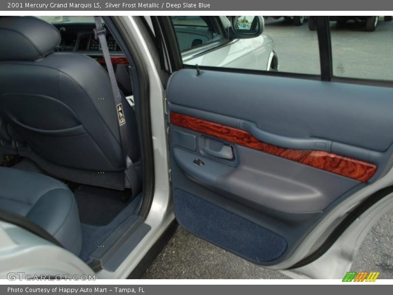 Silver Frost Metallic / Deep Slate Blue 2001 Mercury Grand Marquis LS