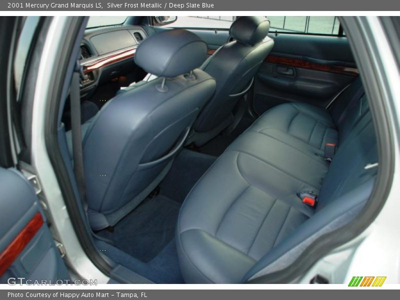 Silver Frost Metallic / Deep Slate Blue 2001 Mercury Grand Marquis LS