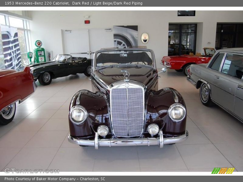 Dark Red / Light Beige/Dark Red Piping 1953 Mercedes-Benz 220 Cabriolet