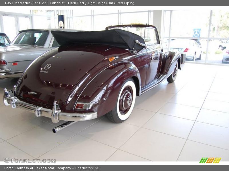 Dark Red / Light Beige/Dark Red Piping 1953 Mercedes-Benz 220 Cabriolet