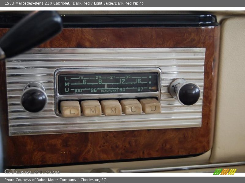 Controls of 1953 220 Cabriolet