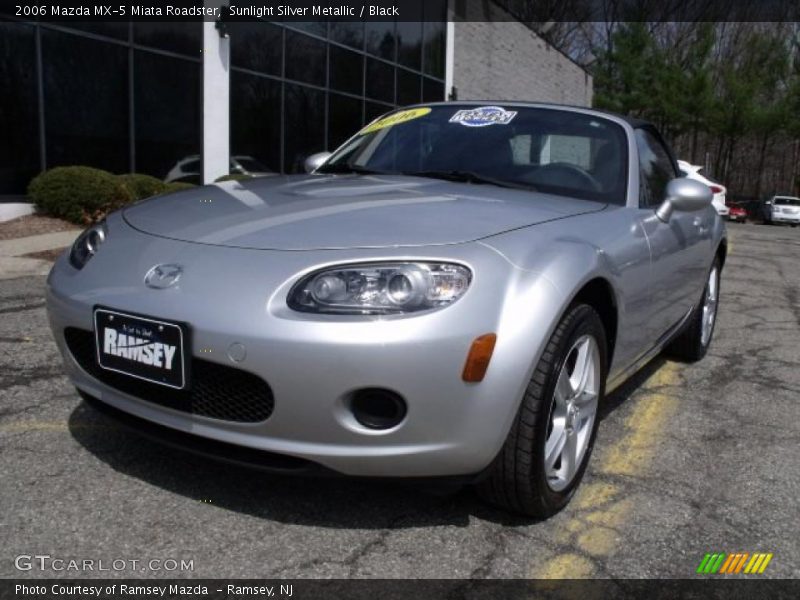 Sunlight Silver Metallic / Black 2006 Mazda MX-5 Miata Roadster