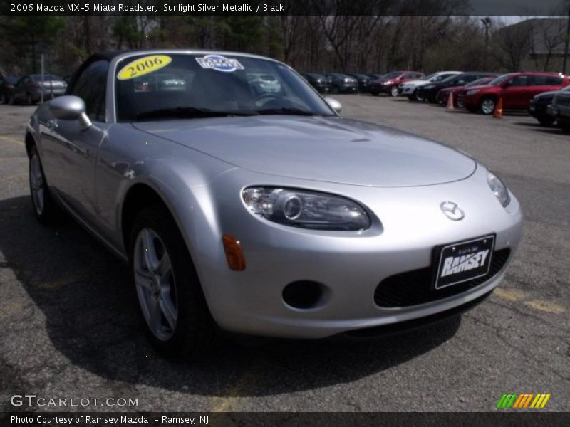 Sunlight Silver Metallic / Black 2006 Mazda MX-5 Miata Roadster