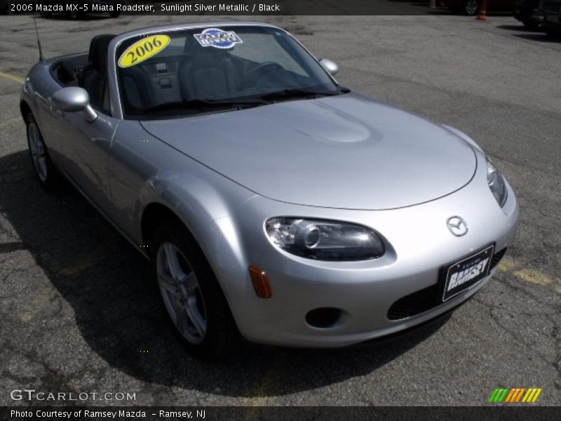 Sunlight Silver Metallic / Black 2006 Mazda MX-5 Miata Roadster
