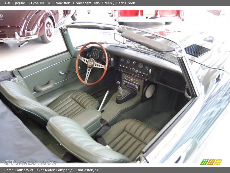  1967 E-Type XKE 4.2 Roadster Dark Green Interior