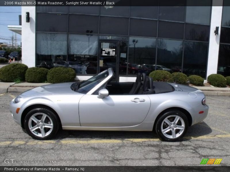 Sunlight Silver Metallic / Black 2006 Mazda MX-5 Miata Roadster