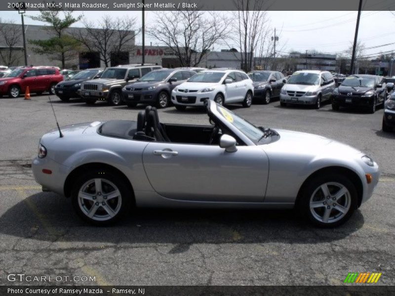 Sunlight Silver Metallic / Black 2006 Mazda MX-5 Miata Roadster