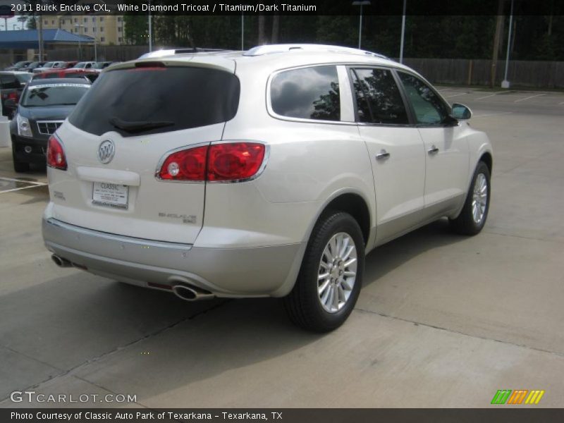 White Diamond Tricoat / Titanium/Dark Titanium 2011 Buick Enclave CXL