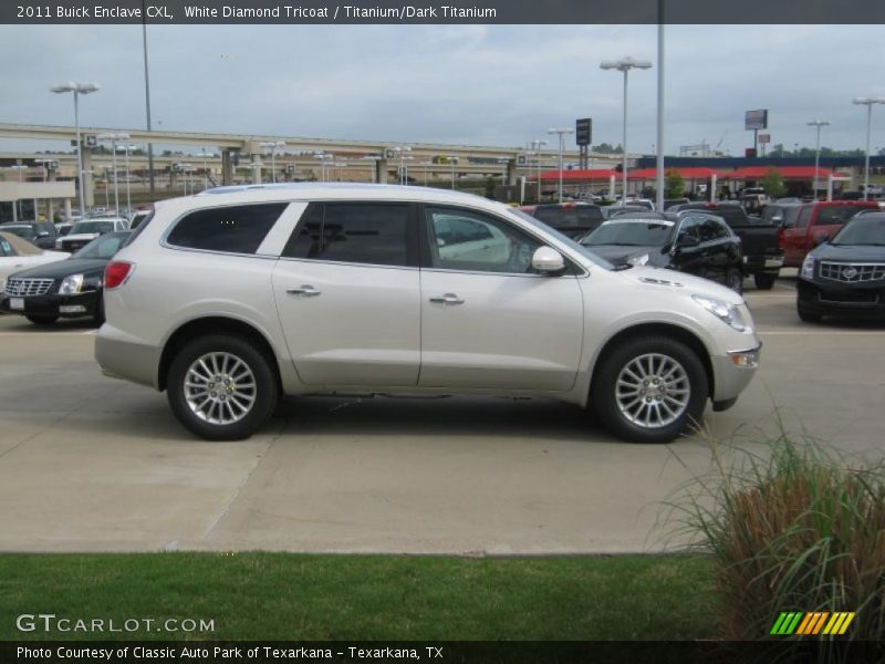 White Diamond Tricoat / Titanium/Dark Titanium 2011 Buick Enclave CXL