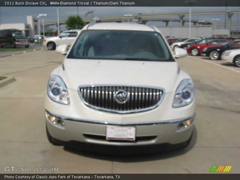 White Diamond Tricoat / Titanium/Dark Titanium 2011 Buick Enclave CXL
