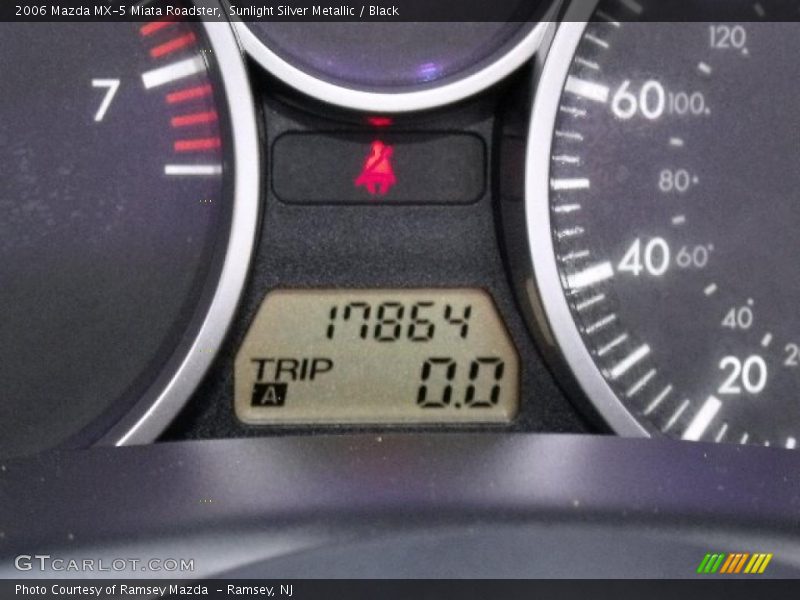 Sunlight Silver Metallic / Black 2006 Mazda MX-5 Miata Roadster