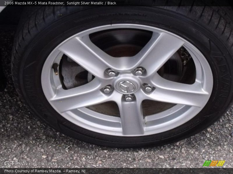 Sunlight Silver Metallic / Black 2006 Mazda MX-5 Miata Roadster