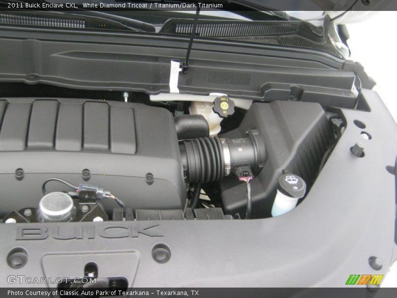 White Diamond Tricoat / Titanium/Dark Titanium 2011 Buick Enclave CXL