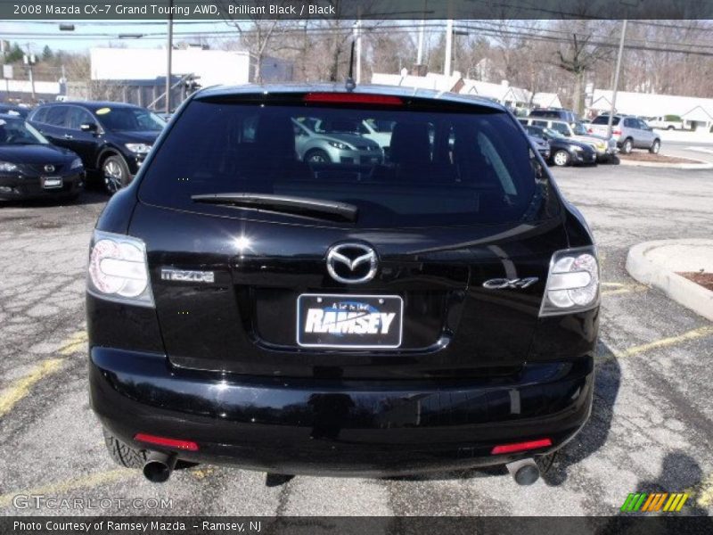 Brilliant Black / Black 2008 Mazda CX-7 Grand Touring AWD