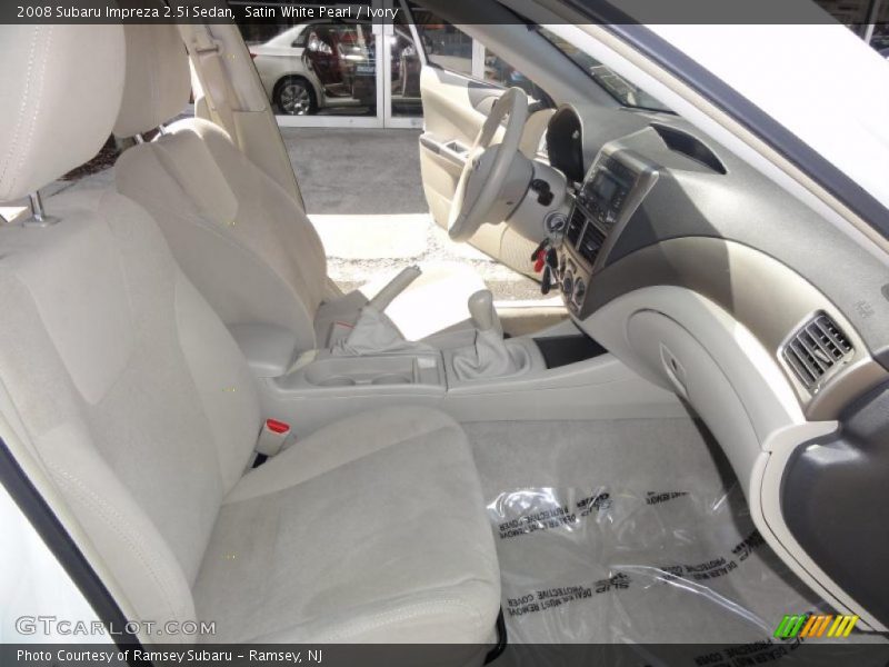 Satin White Pearl / Ivory 2008 Subaru Impreza 2.5i Sedan