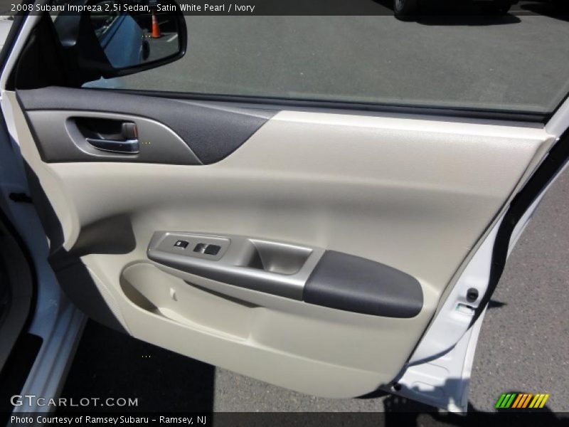 Satin White Pearl / Ivory 2008 Subaru Impreza 2.5i Sedan