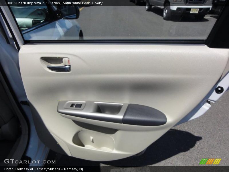 Satin White Pearl / Ivory 2008 Subaru Impreza 2.5i Sedan