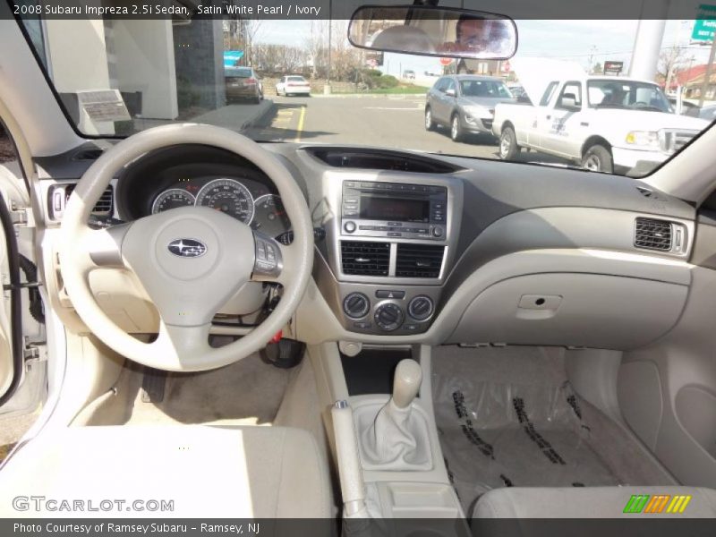 Satin White Pearl / Ivory 2008 Subaru Impreza 2.5i Sedan
