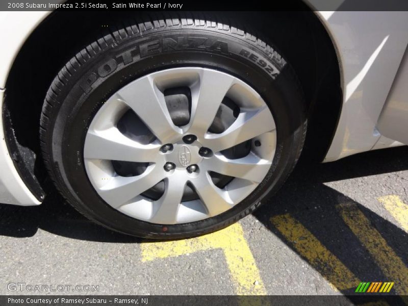 Satin White Pearl / Ivory 2008 Subaru Impreza 2.5i Sedan