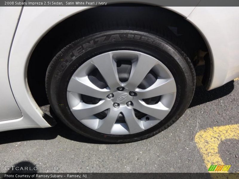 Satin White Pearl / Ivory 2008 Subaru Impreza 2.5i Sedan