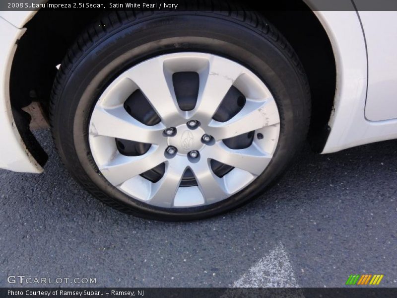 Satin White Pearl / Ivory 2008 Subaru Impreza 2.5i Sedan
