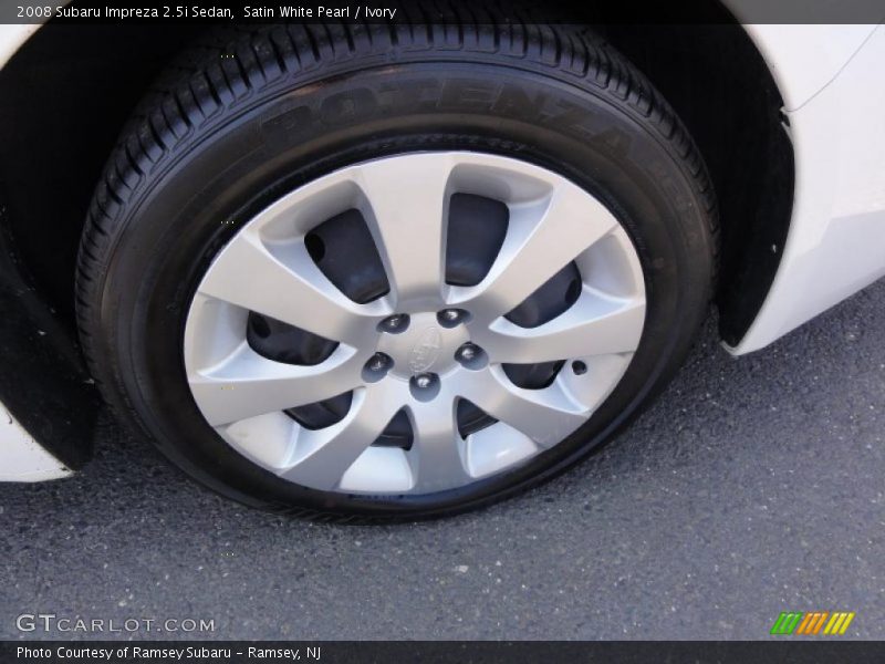 Satin White Pearl / Ivory 2008 Subaru Impreza 2.5i Sedan