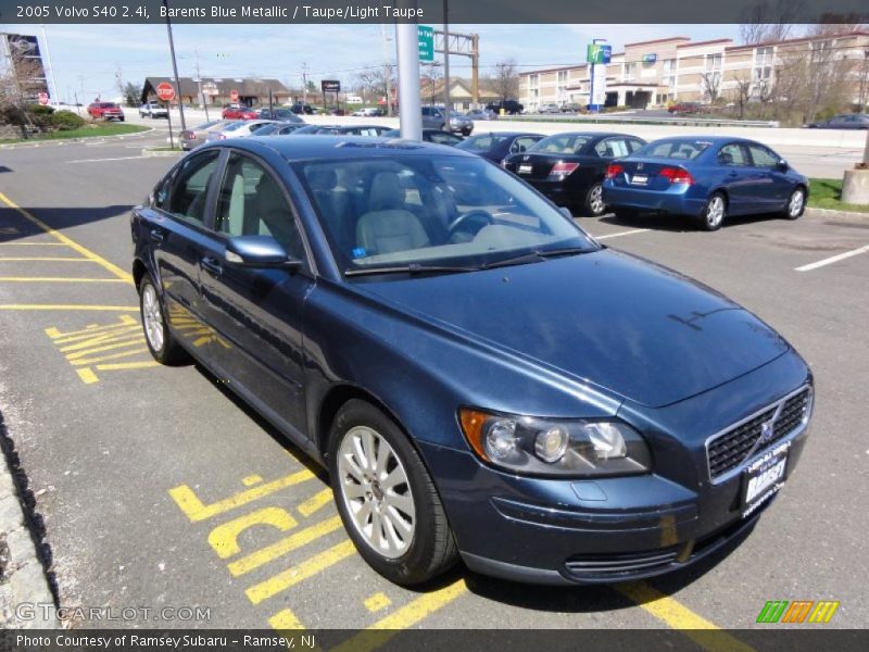 Barents Blue Metallic / Taupe/Light Taupe 2005 Volvo S40 2.4i