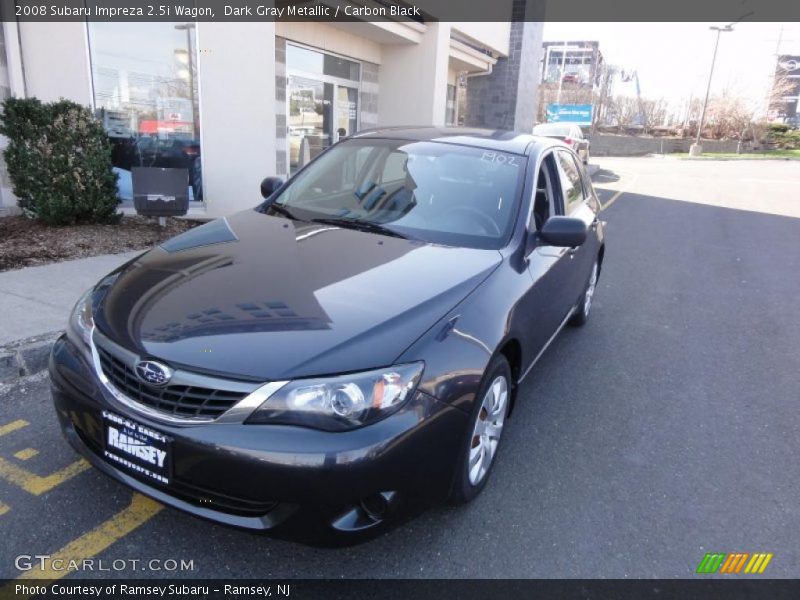 Dark Gray Metallic / Carbon Black 2008 Subaru Impreza 2.5i Wagon