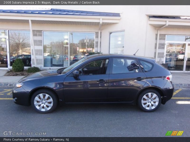 Dark Gray Metallic / Carbon Black 2008 Subaru Impreza 2.5i Wagon