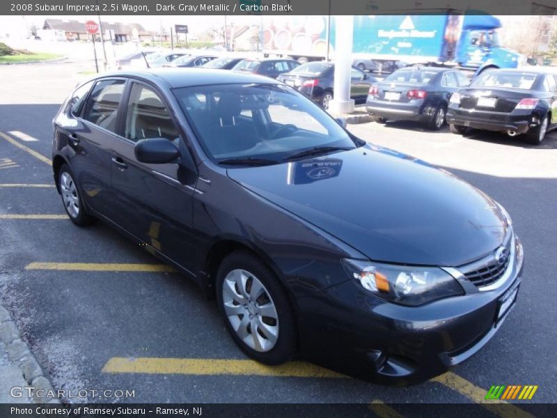 Dark Gray Metallic / Carbon Black 2008 Subaru Impreza 2.5i Wagon