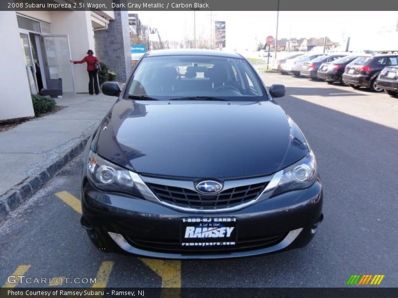 Dark Gray Metallic / Carbon Black 2008 Subaru Impreza 2.5i Wagon