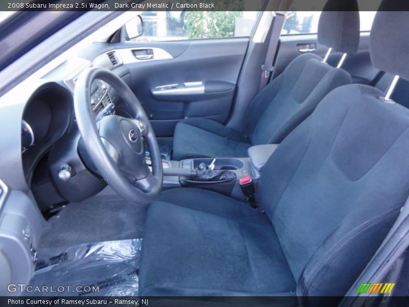 Dark Gray Metallic / Carbon Black 2008 Subaru Impreza 2.5i Wagon