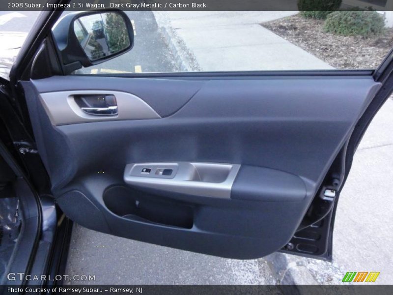 Dark Gray Metallic / Carbon Black 2008 Subaru Impreza 2.5i Wagon