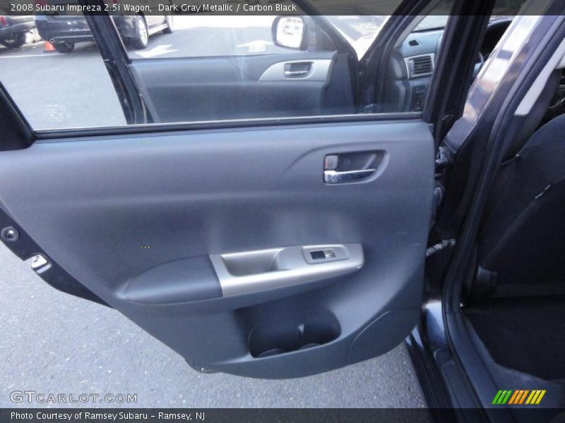 Dark Gray Metallic / Carbon Black 2008 Subaru Impreza 2.5i Wagon