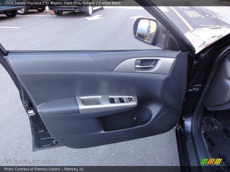 Dark Gray Metallic / Carbon Black 2008 Subaru Impreza 2.5i Wagon
