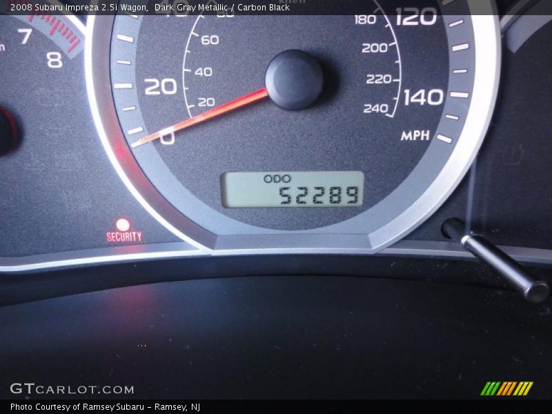 Dark Gray Metallic / Carbon Black 2008 Subaru Impreza 2.5i Wagon