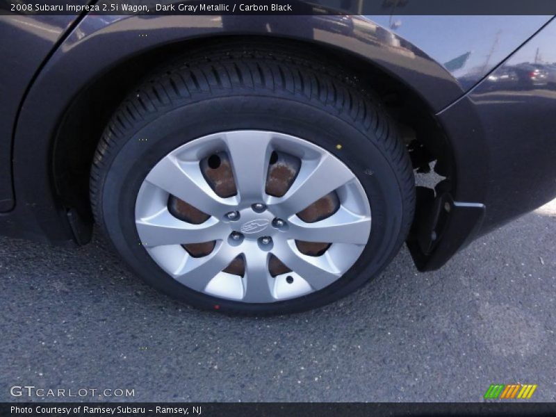 Dark Gray Metallic / Carbon Black 2008 Subaru Impreza 2.5i Wagon