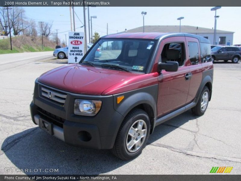 Tango Red Pearl / Titanium/Black 2008 Honda Element LX