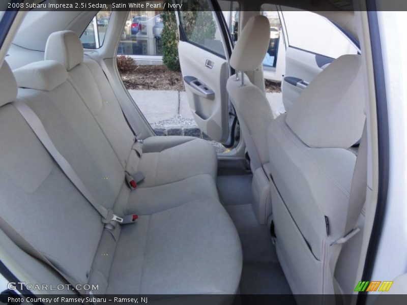 Satin White Pearl / Ivory 2008 Subaru Impreza 2.5i Sedan