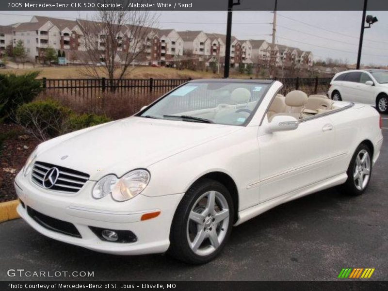 Alabaster White / Sand 2005 Mercedes-Benz CLK 500 Cabriolet
