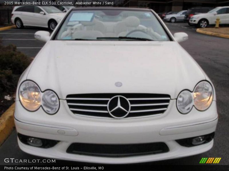 Alabaster White / Sand 2005 Mercedes-Benz CLK 500 Cabriolet